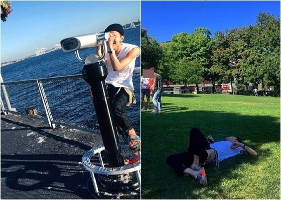 G-DRAGON、アメリカでのオフショットを披露