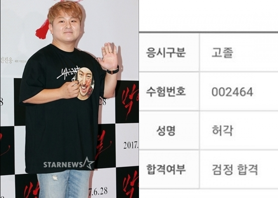 ホ・ガク、中卒から高卒に…検定考試に合格