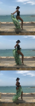 Narsha、バリでナイスボディを披露