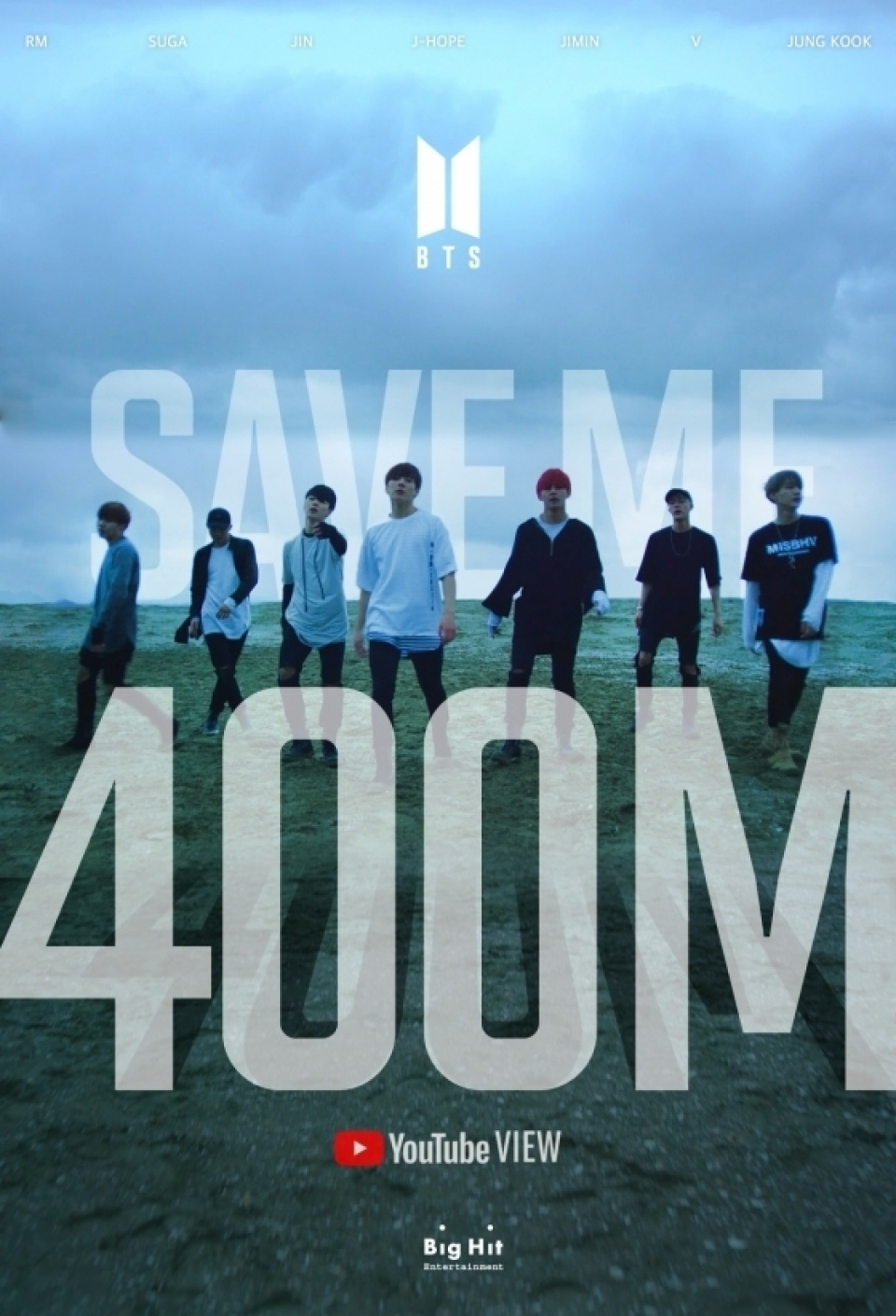 防弾少年団、「Save ME」MVが 4億回を突破…韓国最多記録