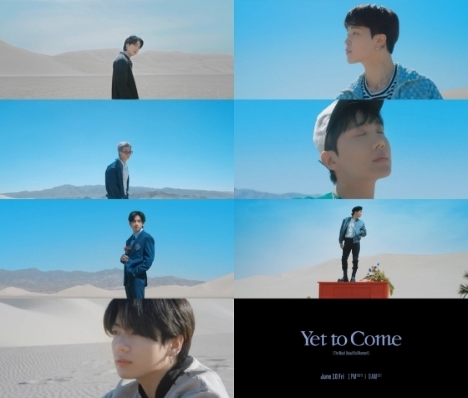 BTS、カムバックで新曲MV予告公開…広々とした砂漠の中の7人