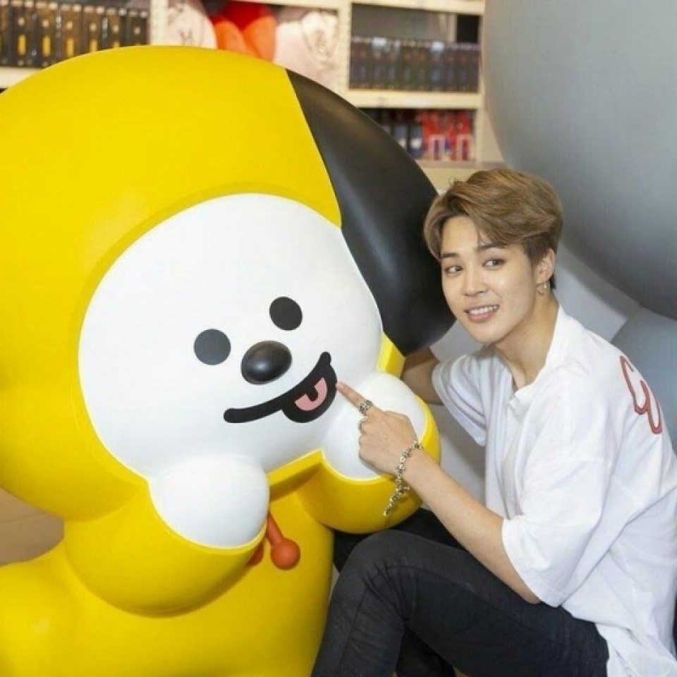 防弾少年団ジミン、キャラクター「CHIMMY」カタールで話題