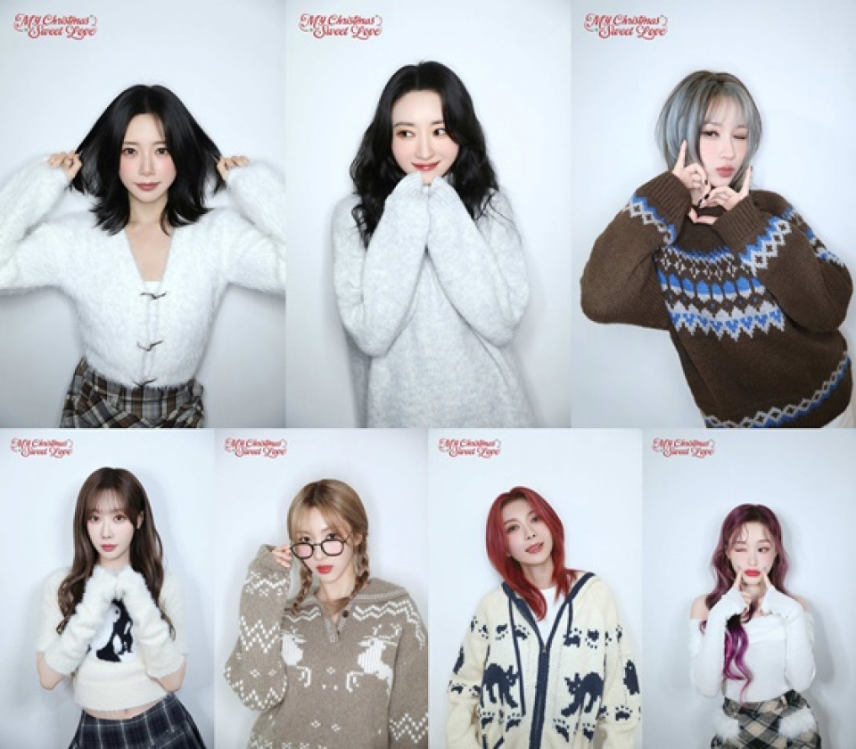 DREAMCATCHER、デジタルシングルイメージ公開…7人のサンタに変身